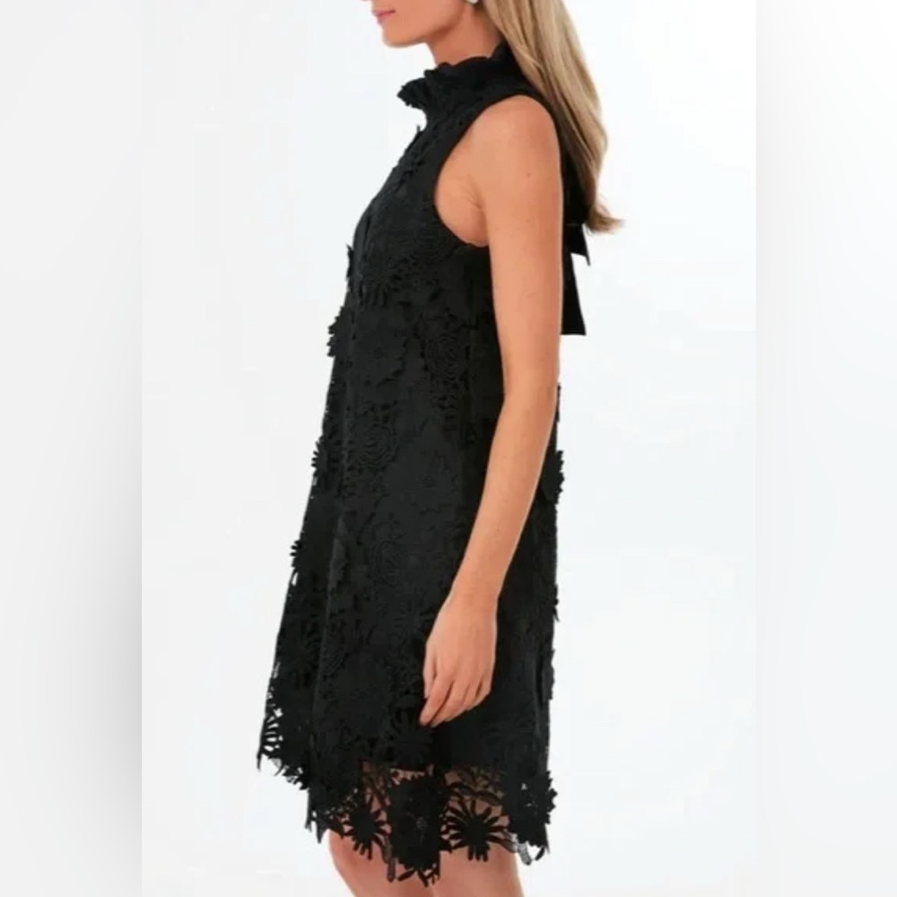 Tuckernuck Blythe Dress • Black Guipure Lace • Size L